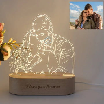 Gepersonaliseerde 3D Lamp | Valentijnsdagcadeau♡ - Jouw Foto Shop