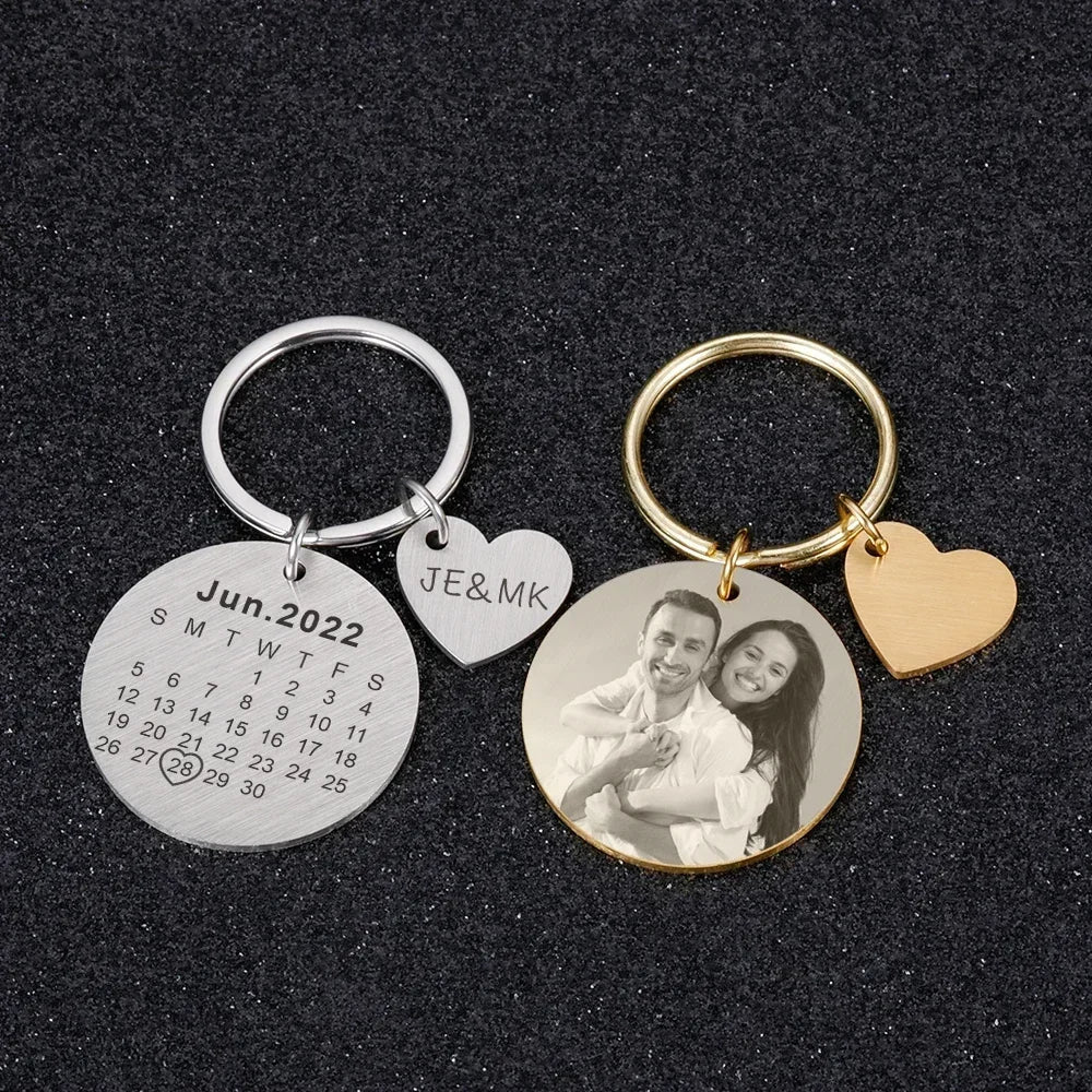 Gepersonaliseerde Liefdes Sleutelhanger - Jouw Foto Shop