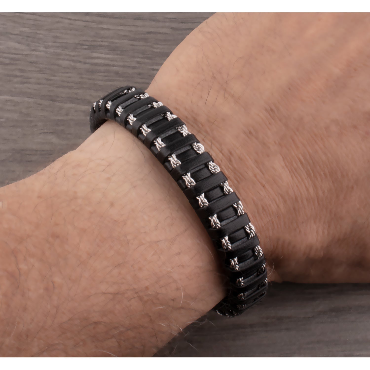 MAXIME - Solide leren armband - Jouw Foto Shop